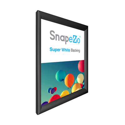 SnapeZo Aluminum Metal Front Loading Snap Poster Frame, Black, 24 x 32 Inches