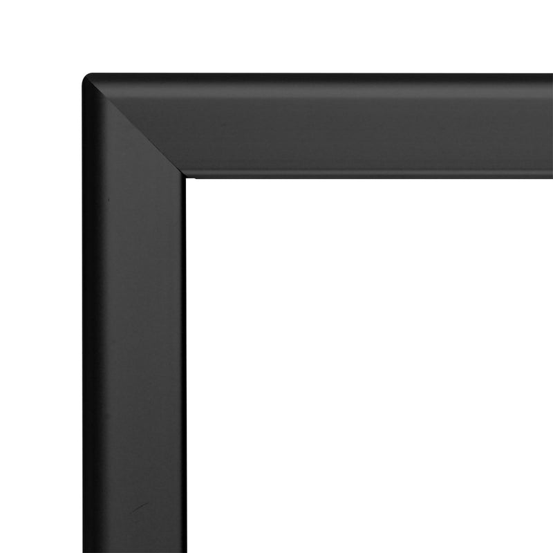 SnapeZo Aluminum Metal Front Loading Snap Poster Frame, Black, 24 x 36 Inches