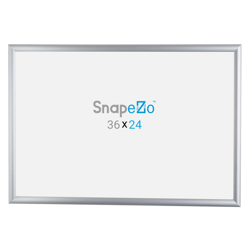 SnapeZo Metal Front Loading Snap Poster 1 Inch Frame, Silver (Open Box)
