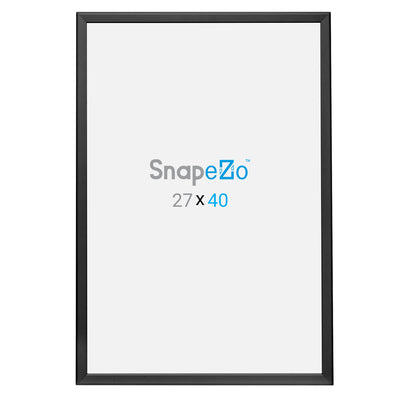 SnapeZo Aluminum Metal Front Loading Poster Frame, Black, 27 x 40" (Open Box)