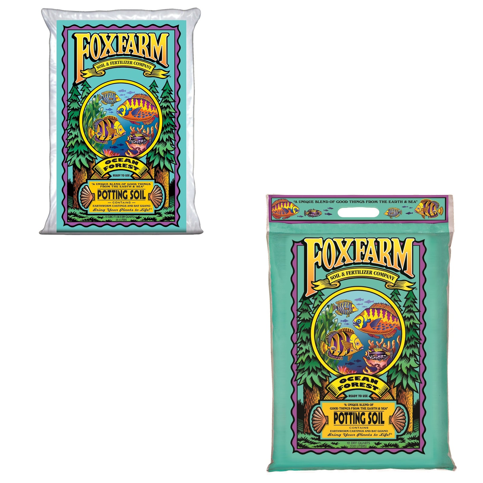 FoxFarm Potting Soil Mix, 40Lbs. & Foxfarm Organic Potting Soil Mix, 11.9Lbs - VMInnovations