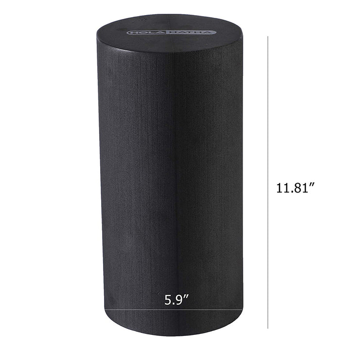 HolaHatha High Density Solid EVA Foam Roller for Yoga and Gym Workouts(Open Box)