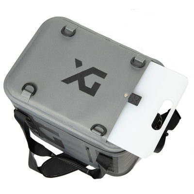 XG Cargo 20-Can 21-Quart Insulated Waterproof Nylon Ice Cooler, Black (Open Box)