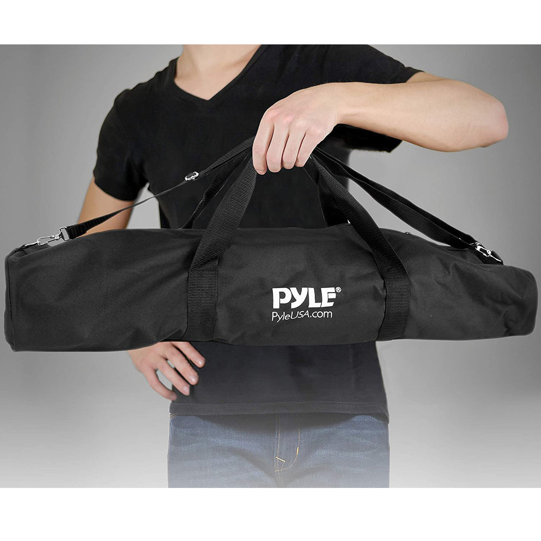 Pyle Pro Adjustable Universal Microphone Tripod Stands with Carry Bag, Set of 2 - VMInnovations