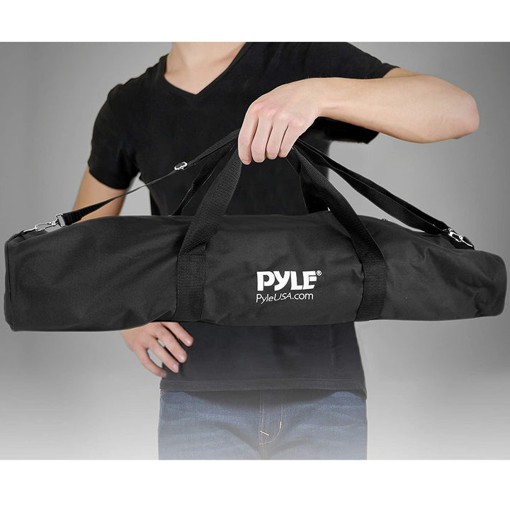 Pyle Pro Adjustable Universal Microphone Tripod Stands with Carry Bag, Set of 2 - VMInnovations
