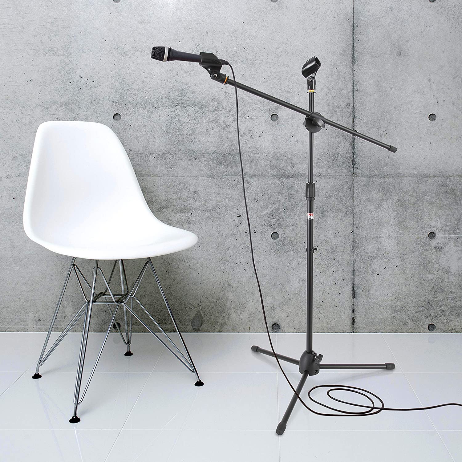 Pyle Pro Universal Microphone Tripod Stands with Carry Bag, Set of 2 (Open Box) - VMInnovations