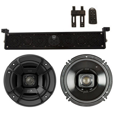 Wet Sounds Stealth 6 Ultra HD 200W Marine Soundbar + Polk Audio Speakers (Pair)
