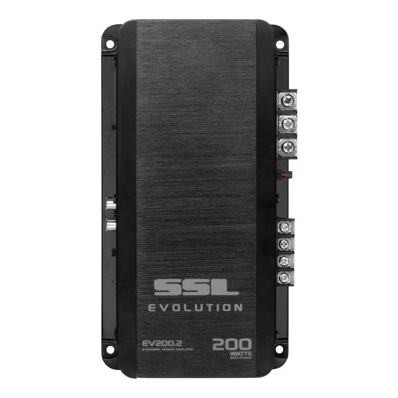 SOUNDSTORM EV200.2 Evolution 200 Watt 2-Channel Full Range Car Amplifier, Black