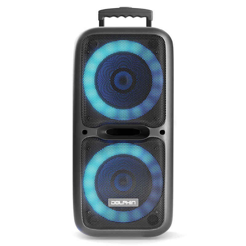 Dolphin Portable Rechargeable Bluetooth Party Speaker with LED Lights (Used)