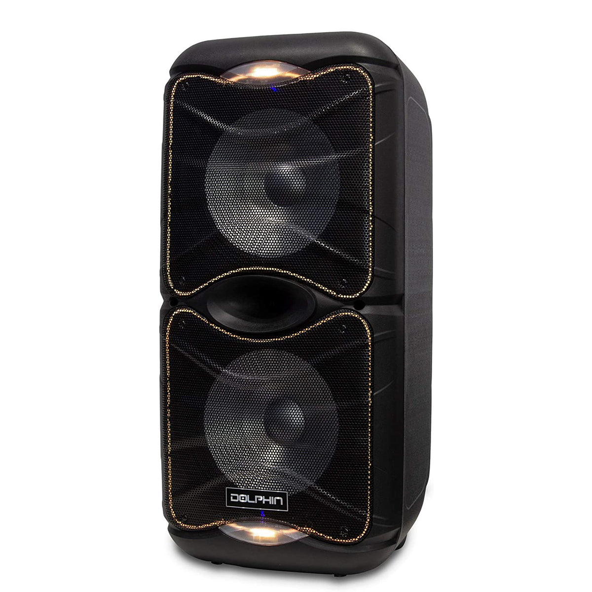 Dolphin SP-212RBT Portable Rechargeable Bluetooth Party Speaker with LED Lights