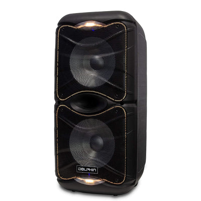 Dolphin SP-212RBT Portable Rechargeable Bluetooth Party Speaker with LED Lights