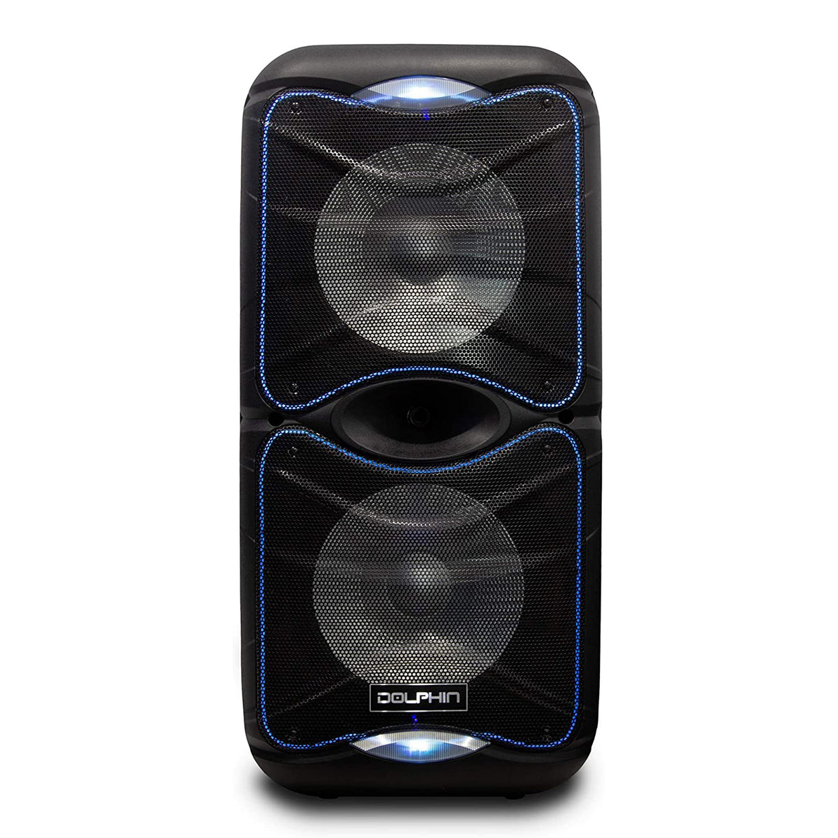 Dolphin SP-212RBT Portable Rechargeable Bluetooth Party Speaker with LED Lights