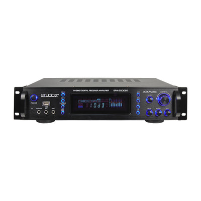 Studio Z SPA-3000BT Digital Home Audio Hybrid Radio Receiver 2 Channel Amplifier