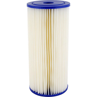 SpiroPure 10 x 4.5" Pleated Polyester Water Filter Cartridge, 30 Micron (8 Pack) - VMInnovations