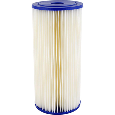 SpiroPure 10 x 4.5" Pleated Polyester Water Filter Cartridge, 30 Micron (8 Pack)