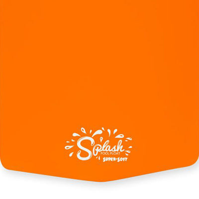 TRC Recreation Splash 1.25" Thick Foam Swimming Pool Float Mat, Sunset Orange