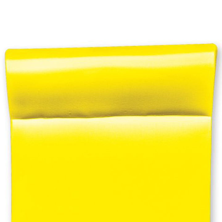 TRC Recreation Splash 1.25" Thick Foam Pool Float Lounger Mat, Yellow (Open Box) - VMInnovations