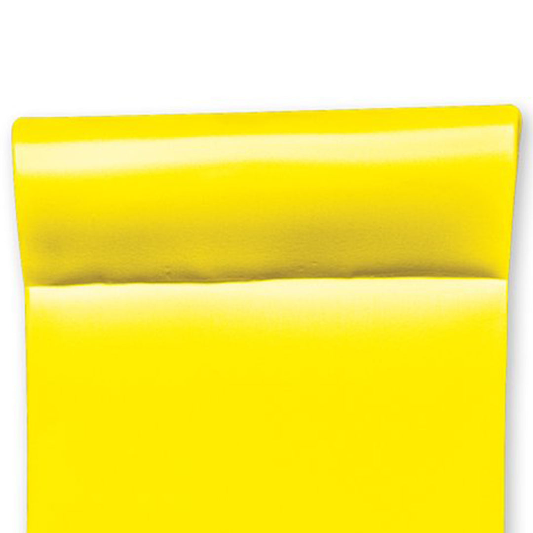 TRC Recreation Splash 1.25" Thick Foam Pool Float Lounger Mat, Yellow (Open Box)