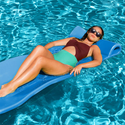 TRC Recreation Splash 1.25" Thick Foam Pool Float Mat, Sunset Orange (Used) - VMInnovations