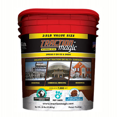 Traction Magic Quick Application All Natural Ice and Snow Melter, 35 Lb (2 Pack)