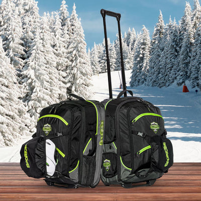 Cabin Cruiser Wheeled Carry On Padded Gear & Travel Boot Bag, Green (Used) - VMInnovations