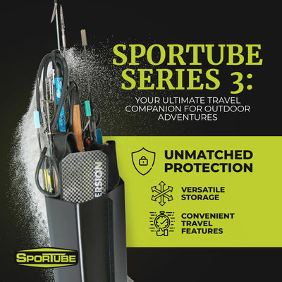3 Lightweight Protective Outdoor Sports Gear Travel Case, Black (Used) - VMInnovations