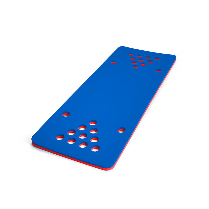 Floatation iQ HydraPong Pong Beirut Swimming Pool Game Foam Board Mat, Red/Blue