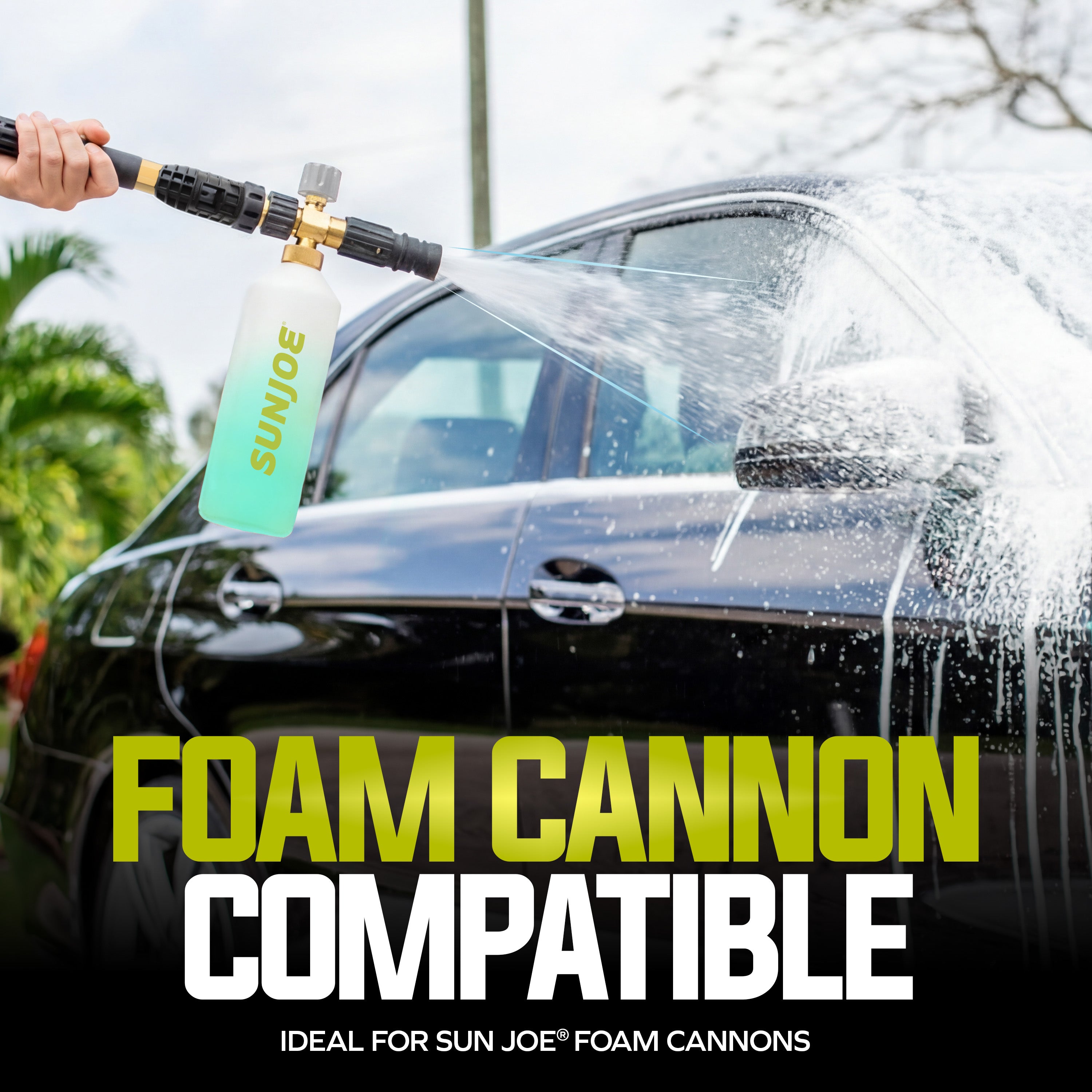Sun Joe Premium Snow Foam Coconut Scent Car Washing Soap & Cleaner, 1 Gallon - VMInnovations