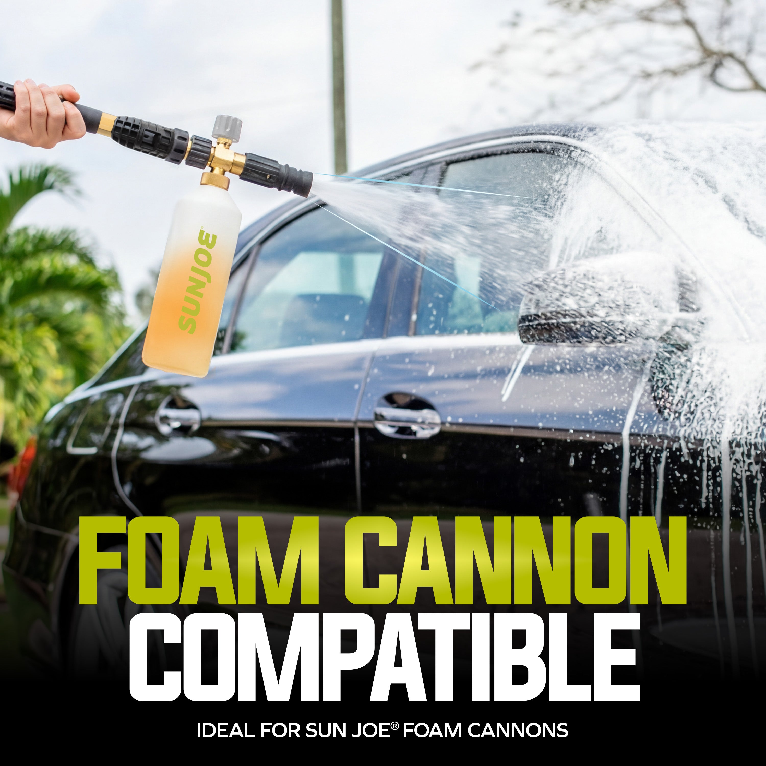 Sun Joe Premium Snow Foam Car Soap Cleaner, 1 Gal, Orange-Vanilla, SPX-FCS1G-CRM