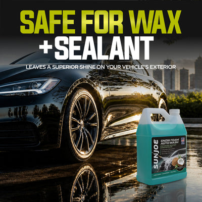 Sun Joe Premium Snow Foam Coconut Scent Car Washing Soap & Cleaner, 1 Gallon - VMInnovations
