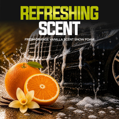 Sun Joe Premium Snow Foam Car Soap Cleaner, 1 Gal, Orange-Vanilla, SPX-FCS1G-CRM