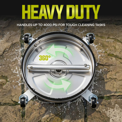 Sun Joe 14-Inch Universal Surface Cleaner Pressure Washer Attachment, (Used) - VMInnovations