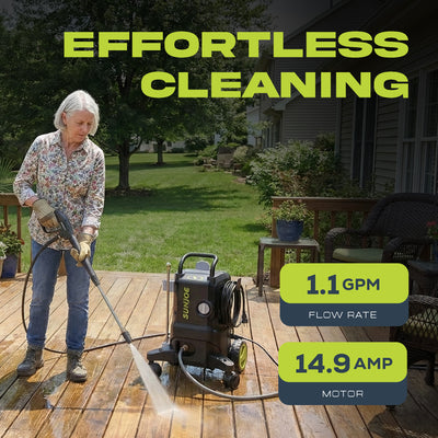 Sun Joe Electric Pressure Washer & Accessory Kit, SPX3000-QW2, PWMA Certified