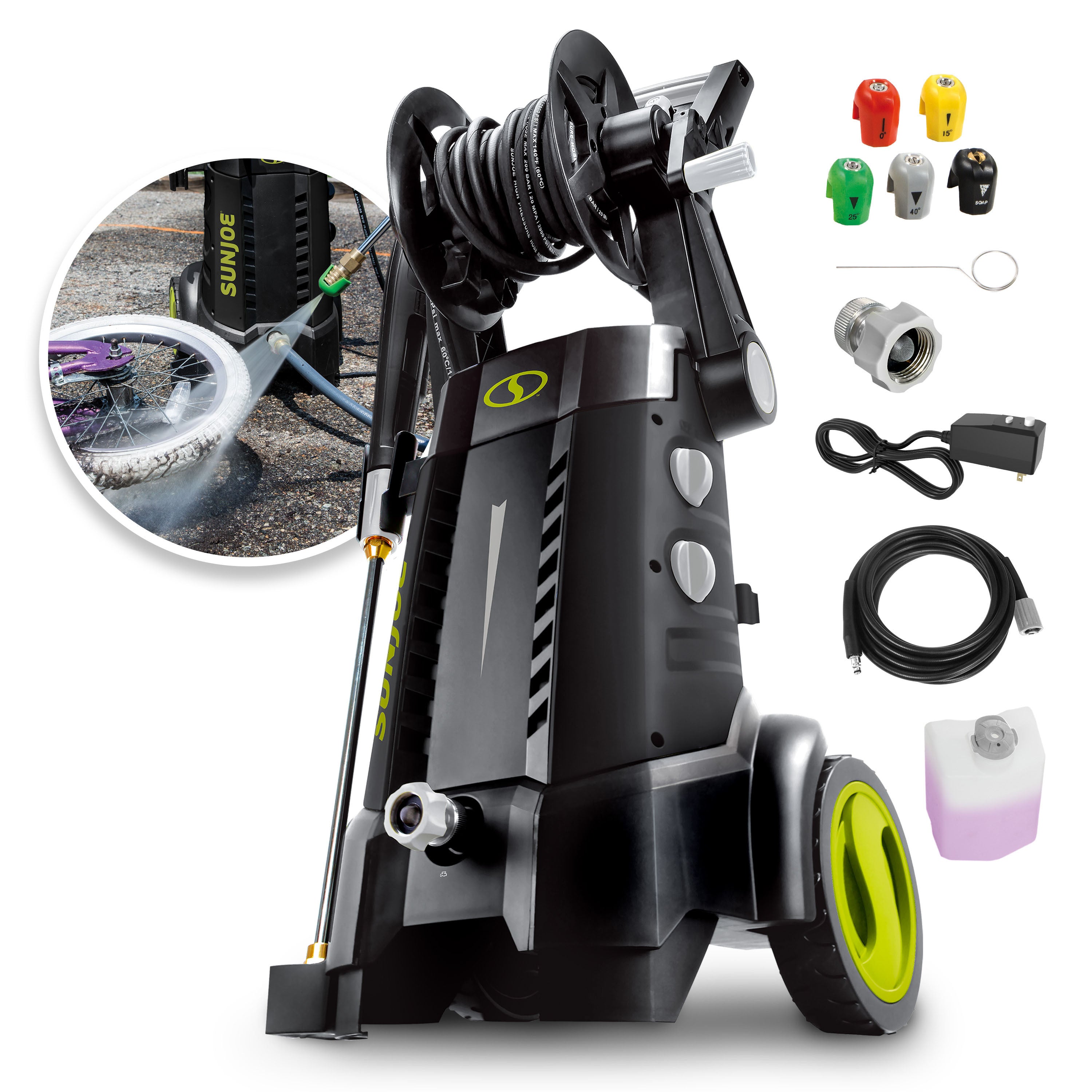 Sun Joe 14.5 Amp 2030 PSI Corded Electric Pressure Washer w/ Hose Reel(Open Box)