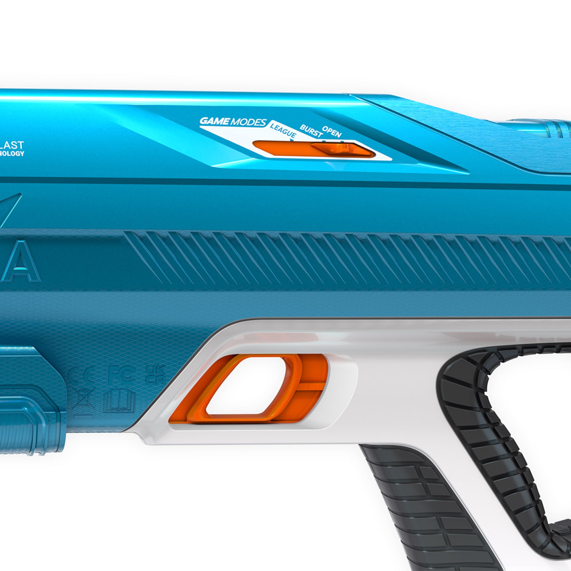 SPYRA 2 Pack Electric Water Blaster Outdoor Squirt Gun Toy, SpyraThree, Blue