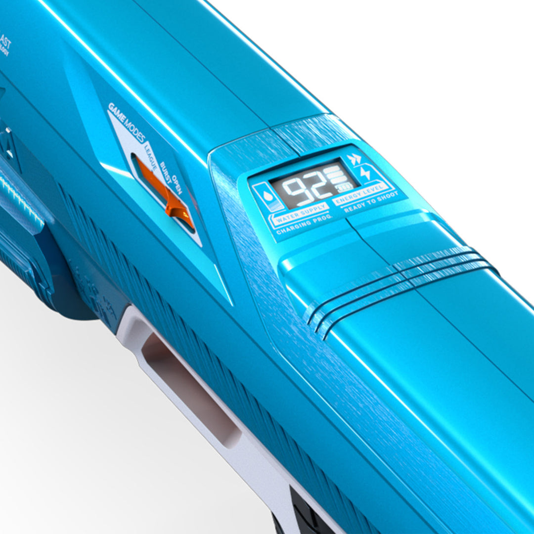 SPYRA 2 Pack Electric Water Blaster Outdoor Squirt Gun for Pool Games, Blue/Red