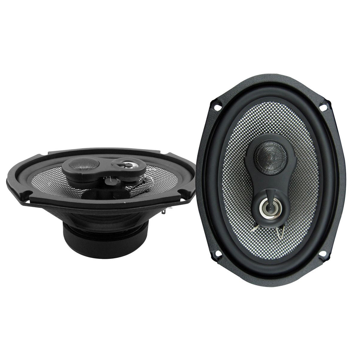 American Bass Coaxial 3 Way 6.9 Inch Neodymium Swivel Tweeter Speaker (Open Box)