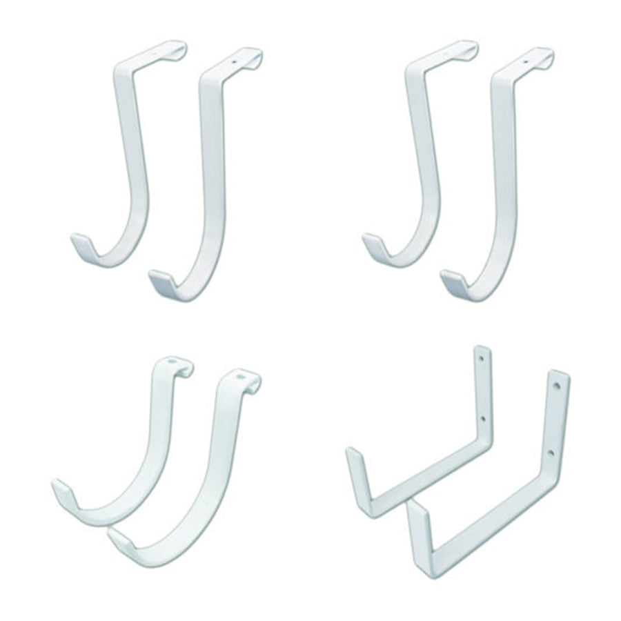 SafeRacks Hook Accessory Package for Storage & Organization, White,8pc(Open Box) - VMInnovations