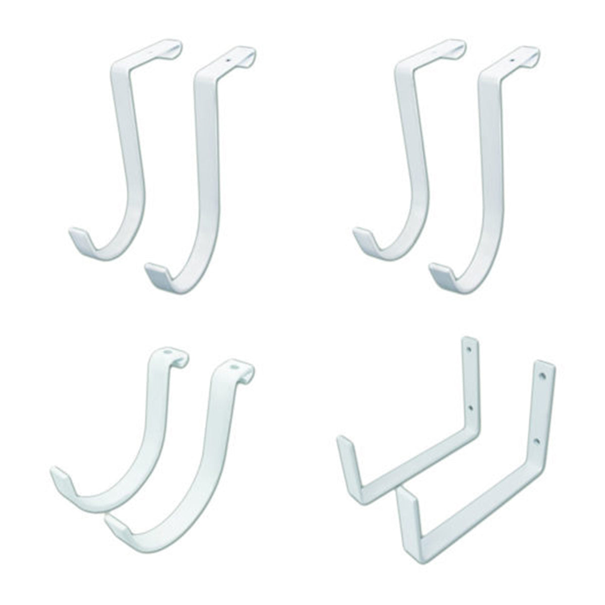 SafeRacks 18x36" Garage Shelf 2-Pack w/ Bike Hooks & 8ct Accessory Hook Package