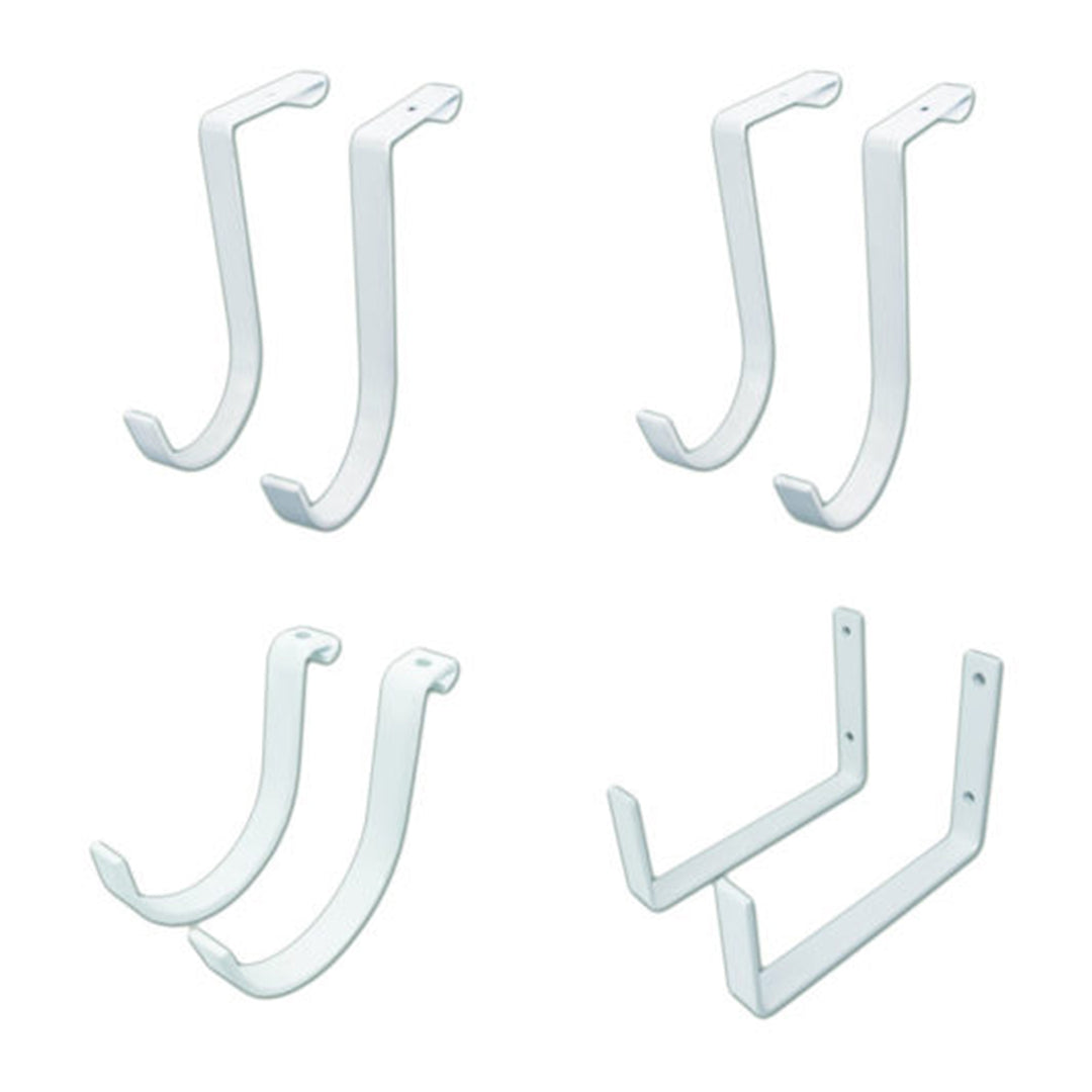 SafeRacks Hook Accessory Package for Storage and Organization, White, 8pc(Used) - VMInnovations