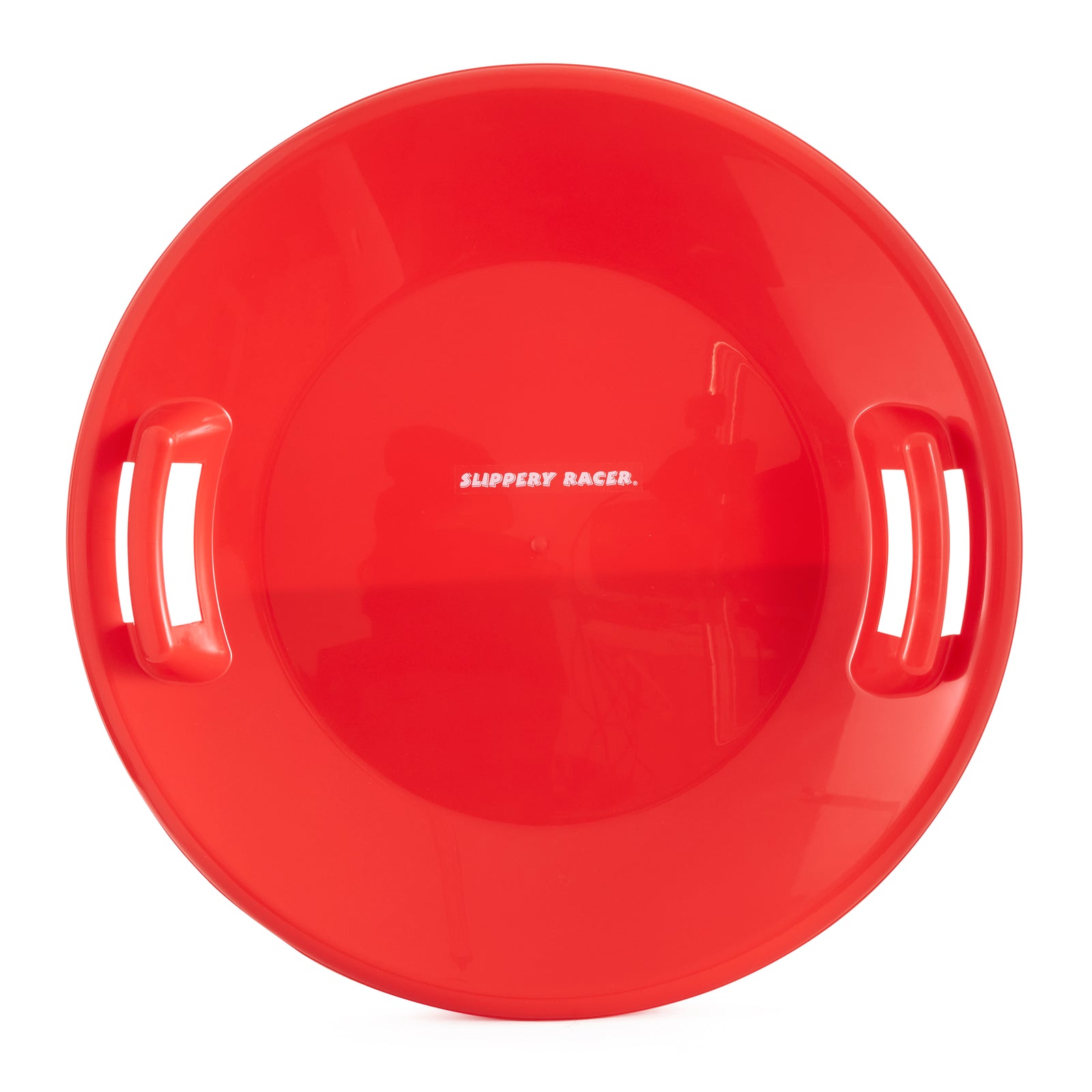 Slippery Racer Downhill Pro Adults and Kids Saucer Disc Snow Sled, Red (2 Pack) - VMInnovations