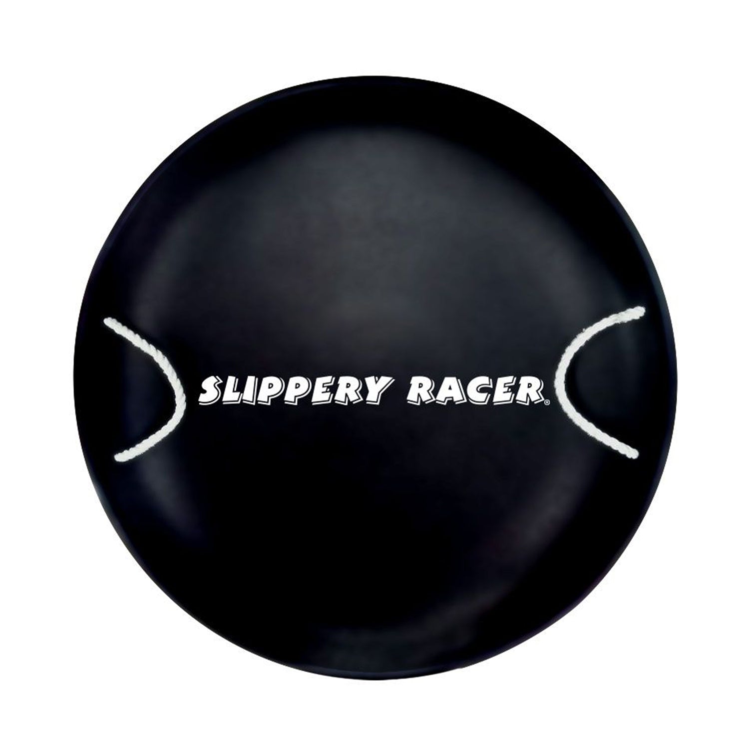 Slippery Racer ProDisc 26" Heavy Duty Metal Saucer Sled with Rope Handles, Black - VMInnovations