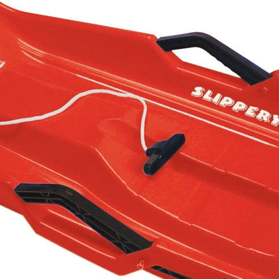 Slippery Racer Downhill Thunder Kids Toddler Plastic Toboggan Snow Sled (2 Pack)