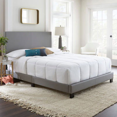 Boyd Sleep Montana Queen Bed Frame Foundation and Headboard, Grey (Open Box)