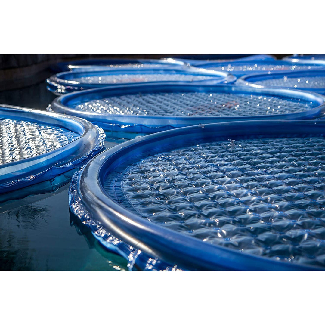 Solar Sun Rings UV Resistant Pool Spa Heater Circular Solar Cover, Blue (3 Pack) - VMInnovations