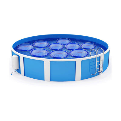 Solar Sun Rings UV Resistant Pool Spa Heater Circular Solar Cover, SSRA, Blue