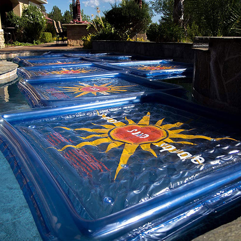 Solar Sun Rings UV Resistant Pool Heater Square Solar Cover, Sunburst (Used)