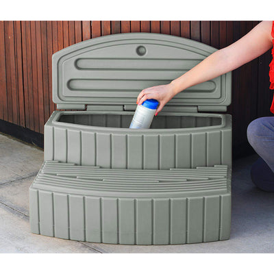 Good Ideas Sora Steps Plastic Outdoor & Indoor Storage Step, Gray (Used)