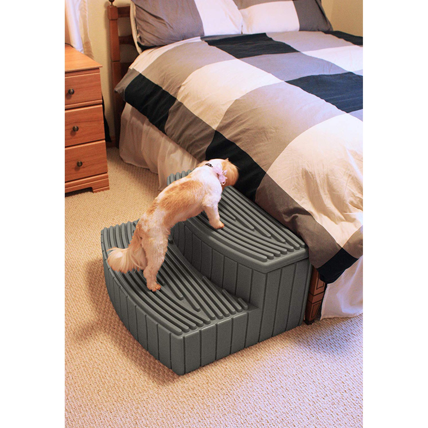 Good Ideas Sora Steps Plastic Outdoor & Indoor Storage Step, Gray (Used)