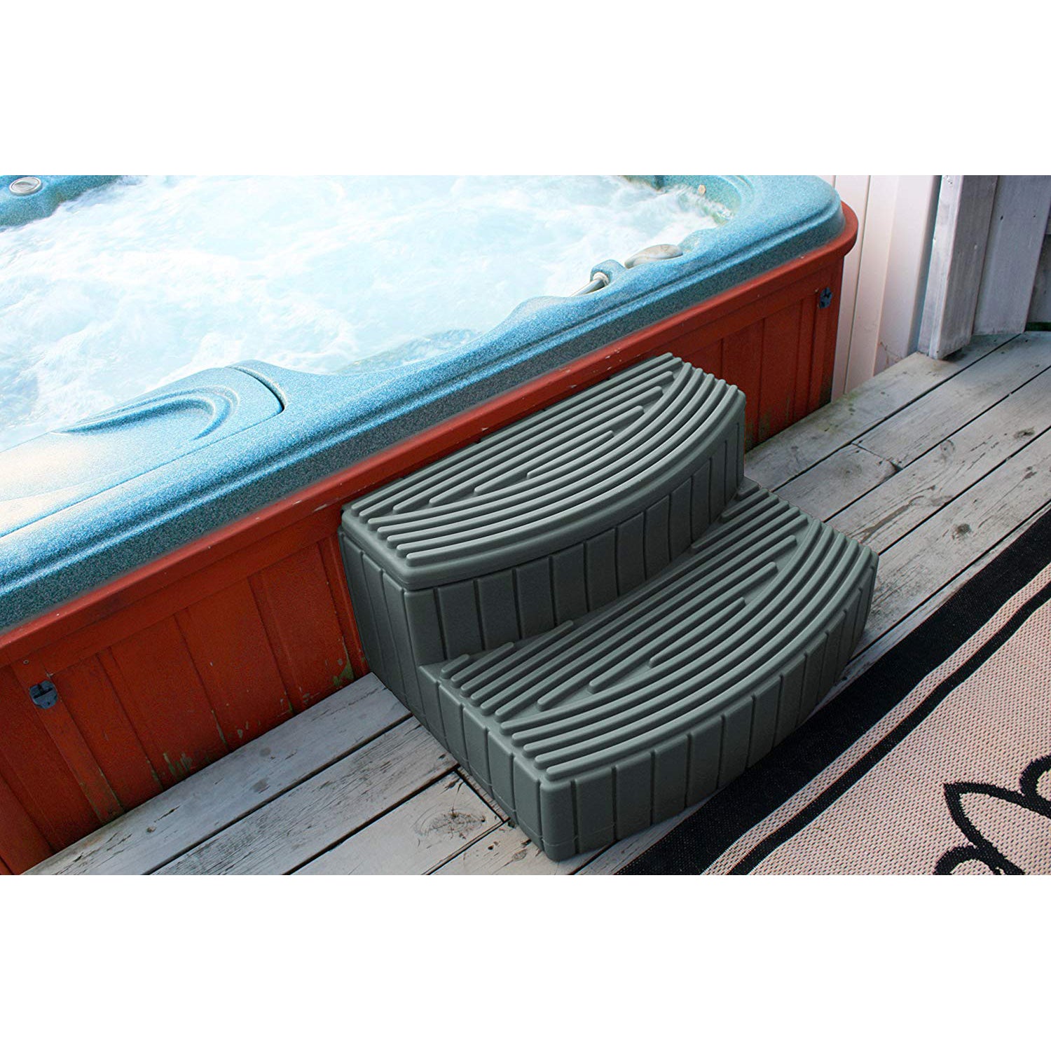 Good Ideas Sora Steps Plastic Outdoor & Indoor Storage Step, Gray (Used)